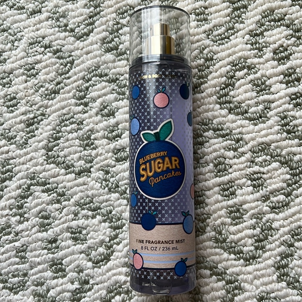 Bath & Body Works Blueberry Sugar Pancakes Fragrance Body Mist Limited Edition